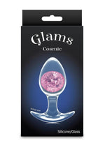 Cosmic Glams Silicone Anal Plug - Pink - Medium