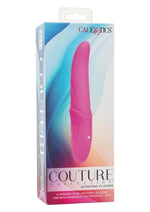 Couture Collection Gyrating Flicker Rechargeable Silicone Vibrator - Pink