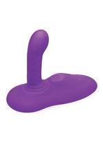 Cowgirl Rodeo Rider Silicone Rechargeable G-Spot Thrusting Grinding and Tapping Dildo - Purple