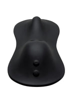 Cowgirl Rodeo Rumbler Grinding Vibrating Tapping Rechargeable Silicone Dildo - Black