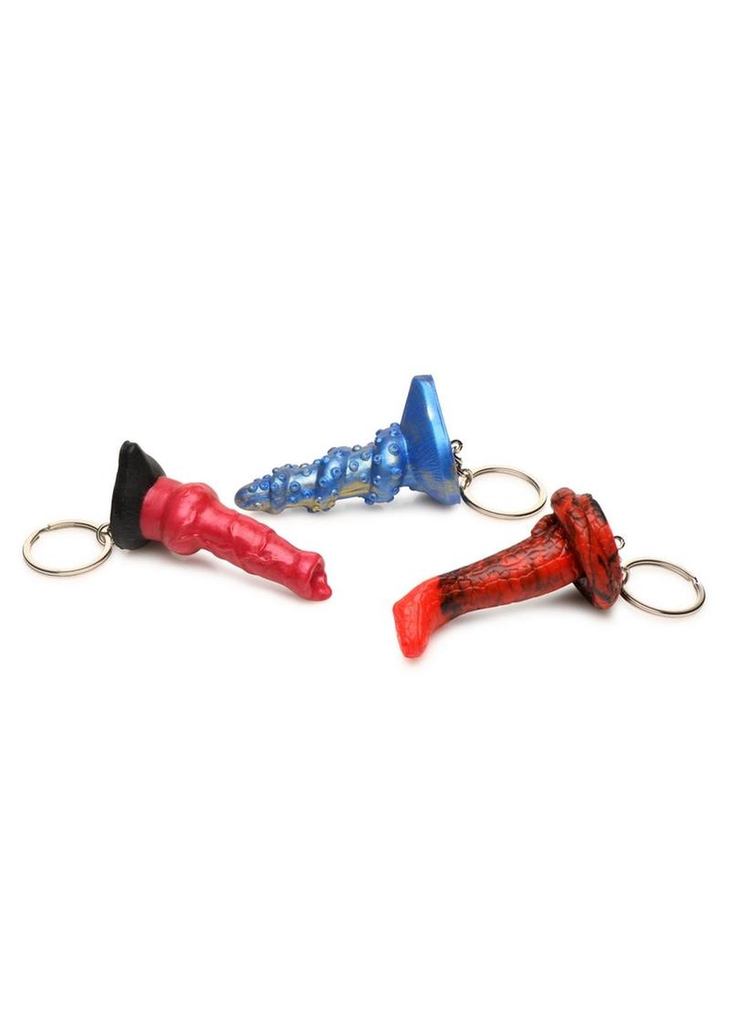 Creature Cocks Keychain Set King Cobra Hell Hound nd Lord Kraken