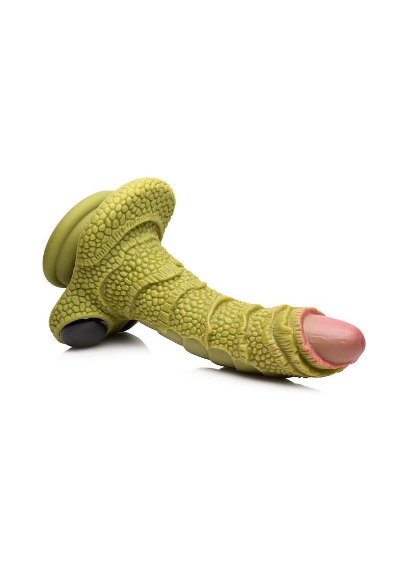 Swamp Monster Green Scaly Silicone Dildo
