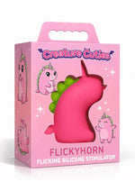Creature Cuties Flickyhorn Flicking Rechargeable Silicone Stimulator - Yellow