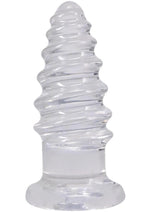 Crystal Jellies Anal Twist - Clear - 7in