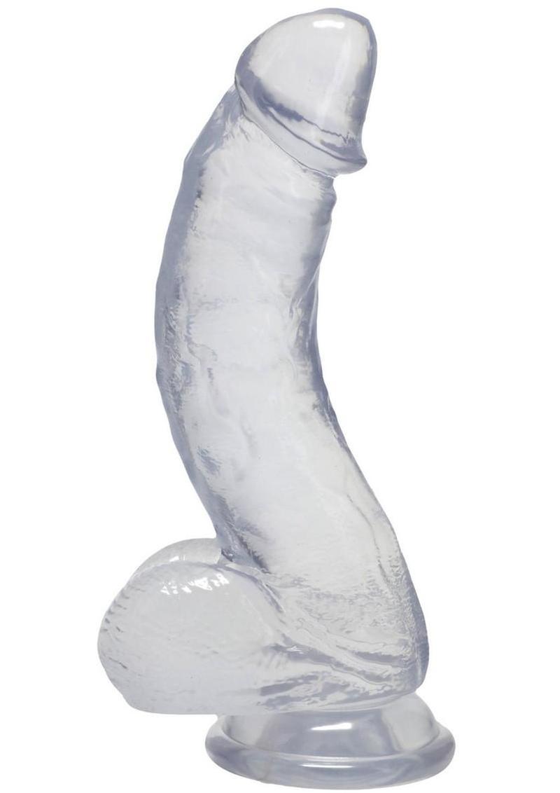 Crystal Jellies Curved Realistic Dildos