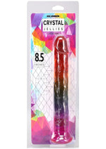 Crystal Jellies Dildo - Multicolor/Rainbow - 8.5in