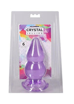Crystal Jellies Double Pop Plug - Purple - 6in