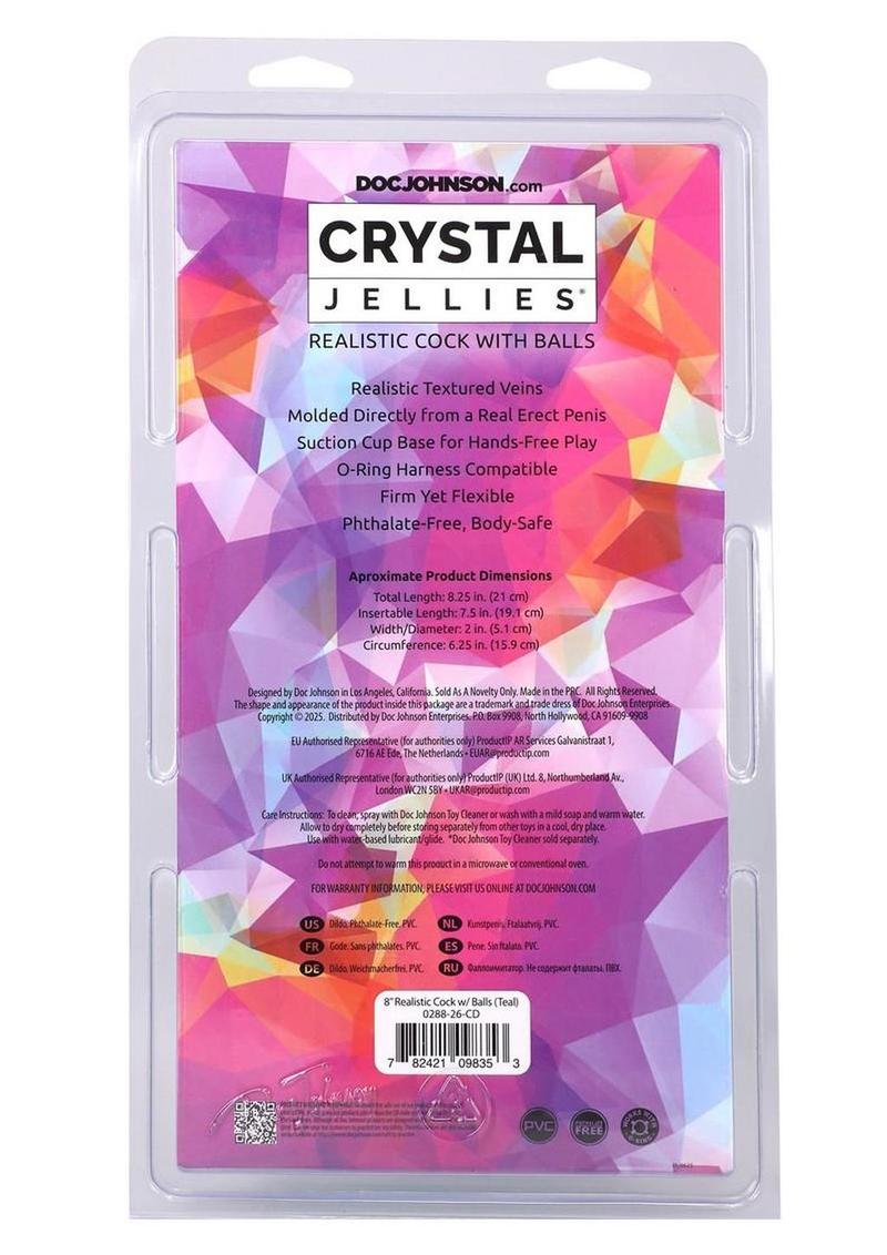 Crystal Jellies Realistic Cock with Balls