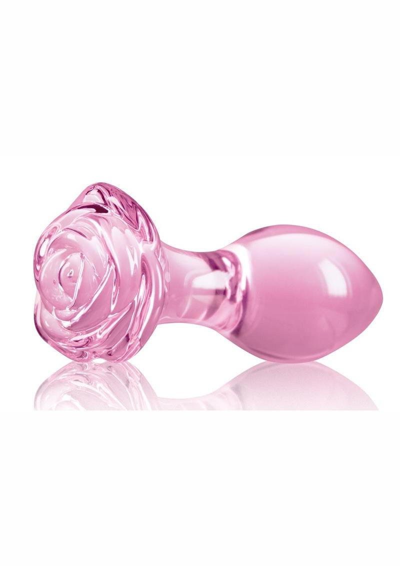Crystal Premium Glass Rose Probe Elegant Anal Plug