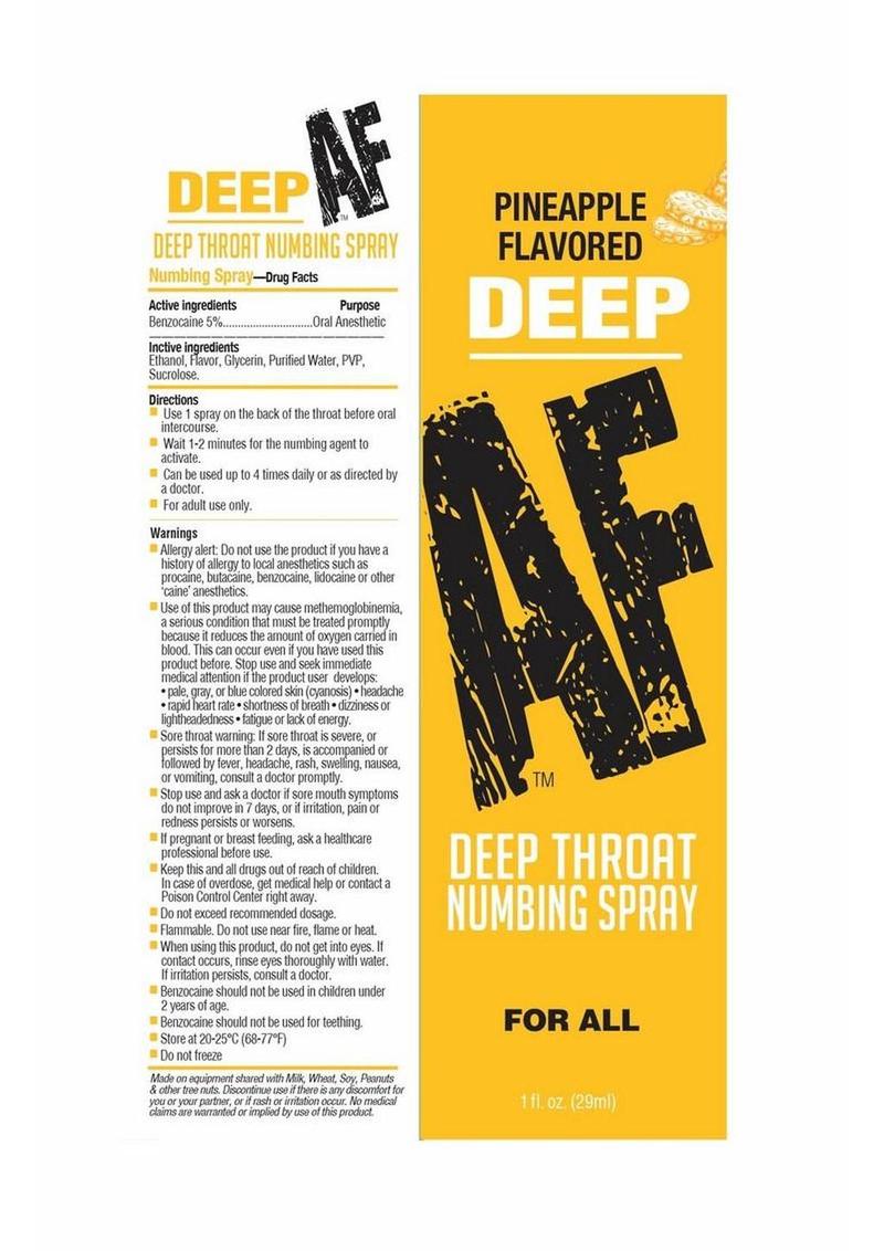 Deep AF Pineapple Numbing Spray