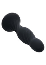 Deep Stud Rechargeable Silicone Reverberating Probe - Black