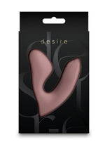 Desire Demure Rechargeable Silicone Vibrator With Clitoral Stimulator