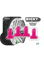 Dicky Valve Stem Caps Penis-Shaped Tire Valves - Blue/Pink