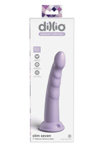 Dillio Platinum Slim Body-Safe Seven Silicone Lavender Dildo