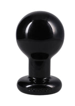 Doc Johnson Round Butt Plug - Black - Large