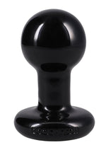 Doc Johnson Round Butt Plug - Black - Small