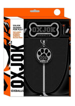 Dog Pack Pup Taggers 6-Tag Dog Jock - Black/Silver - Small