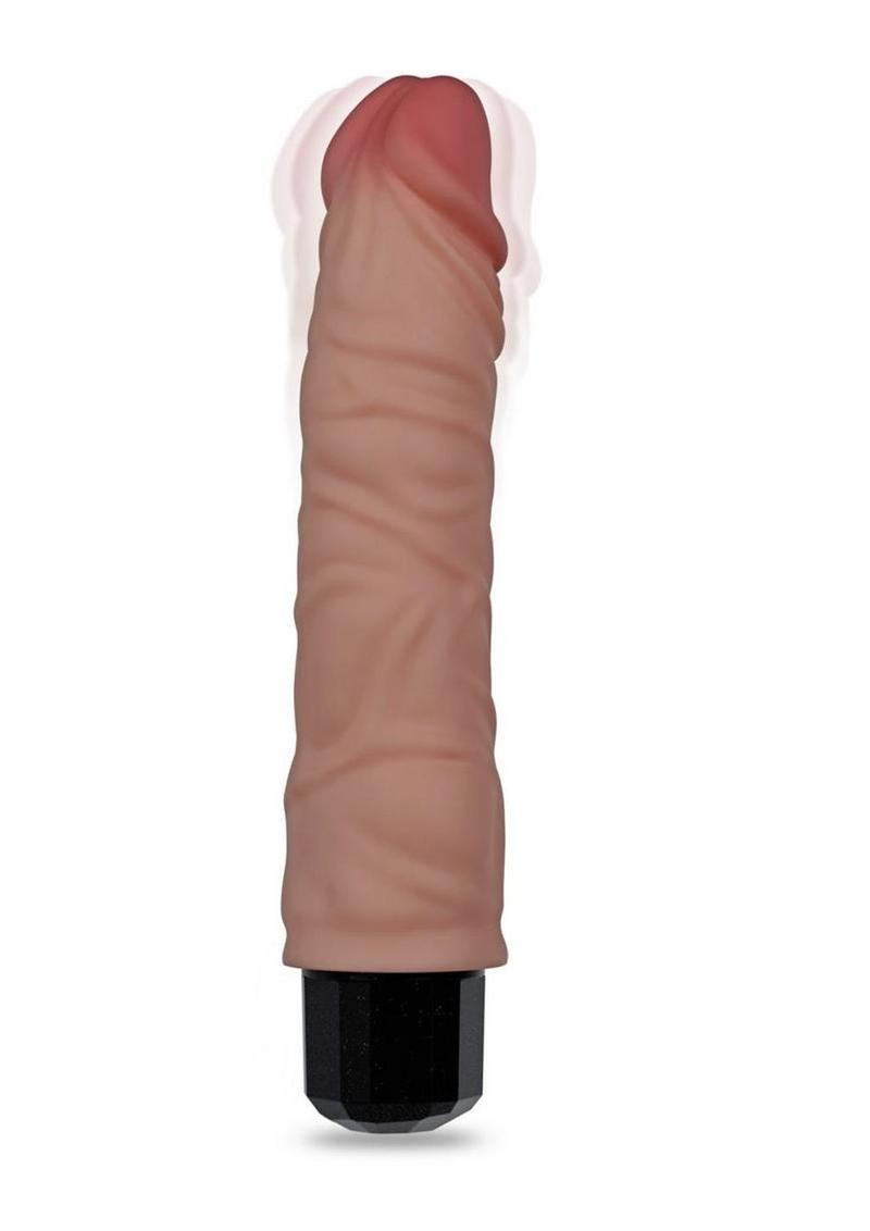 Dr. Skin Silicone Dr. Hunt Rechargeable Vibrating Dildo - Vanilla - 8.75in