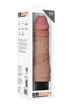 Dr. Skin Silicone Dr. Hunt Rechargeable Vibrating Dildo - Vanilla - 8.75in