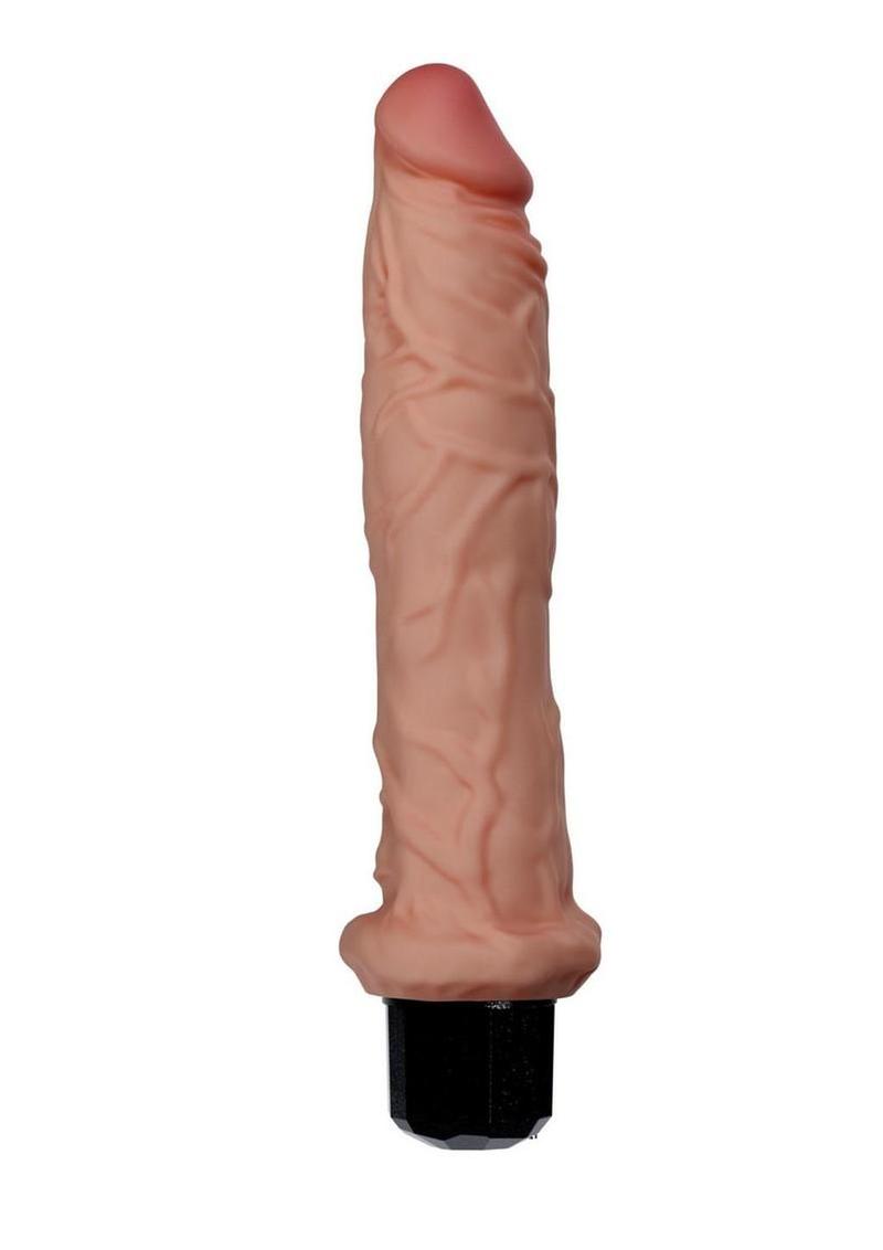 Dr. Skin Silicone Dr. Webber Rechargeable Vibrating Dildo - Vanilla - 9.75in