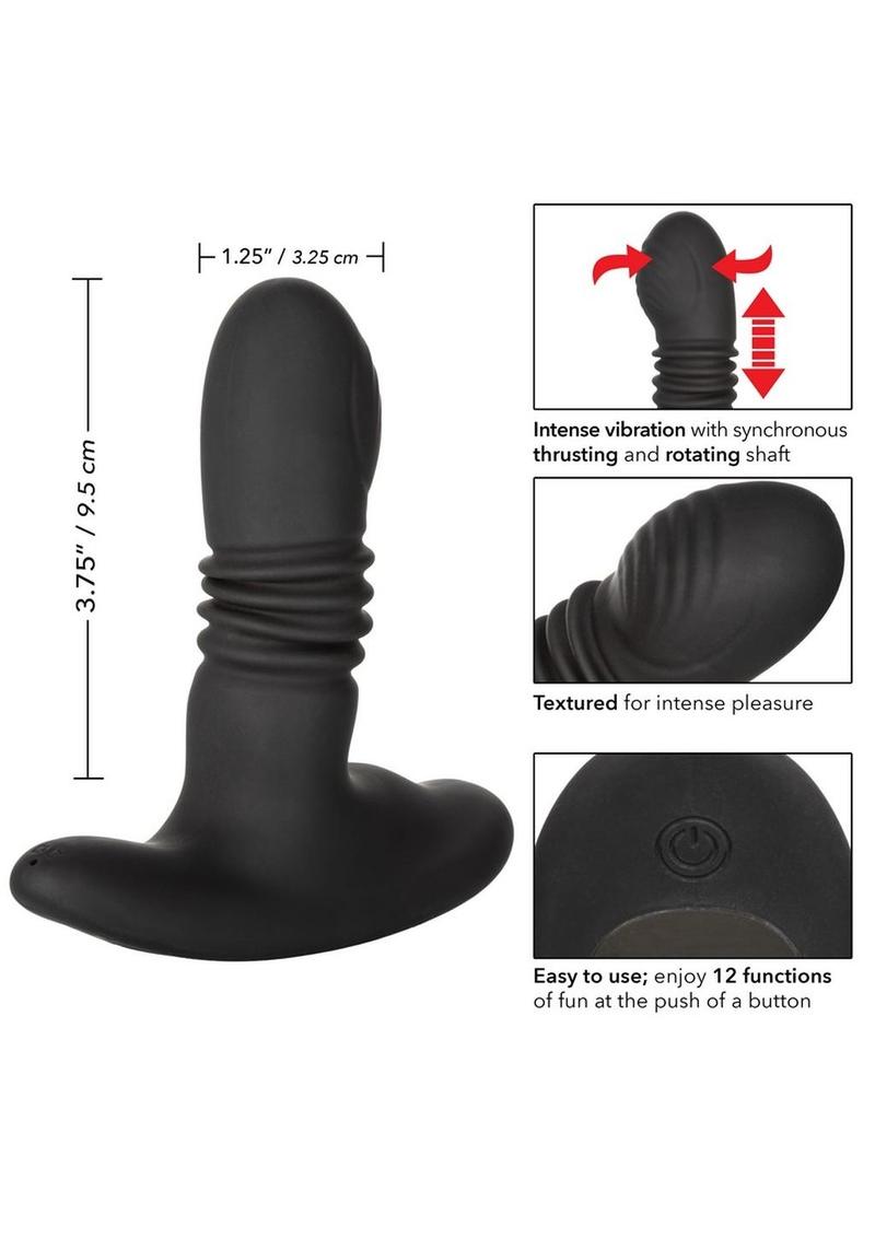 Eclipse Thrusting Rotator Probe Silicone Vibrating Butt Plug