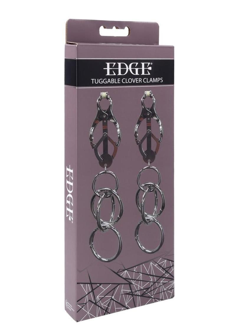 Edge Tuggable Clover Clamps - Black/Silver