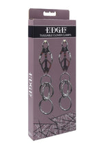 Edge Tuggable Clover Clamps - Black/Silver