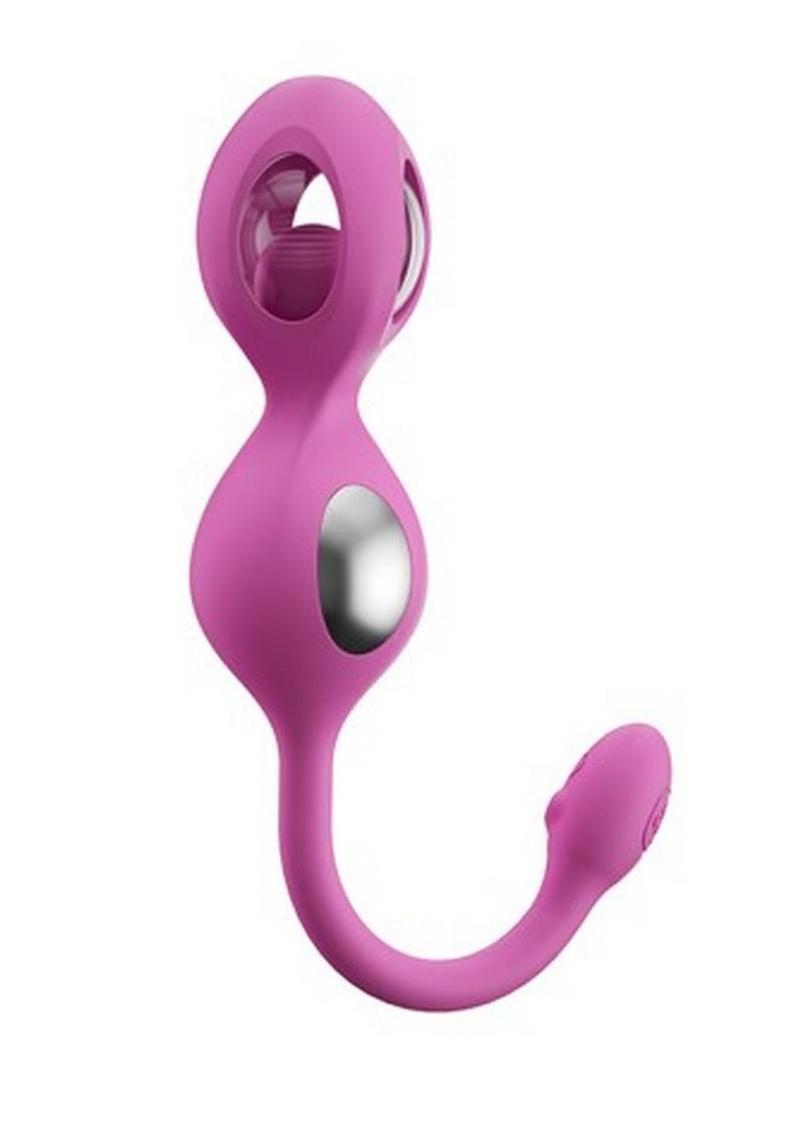 Elektra App Control E-Stim Kegel Training - Pink/Silver - 5 Piece/Set