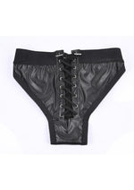 Em.Ex. Fit Harness Patent Corset - Adjustable Black