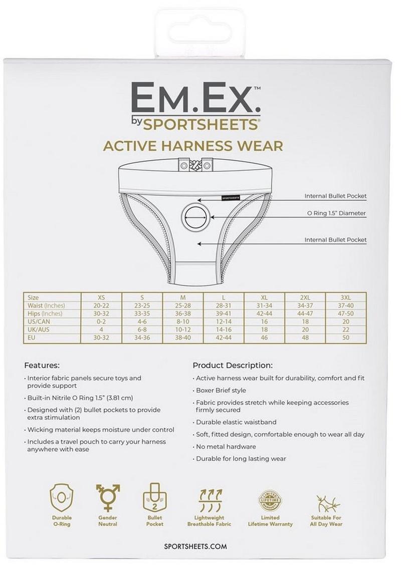 Em.Ex. Fit Harness Patent Corset - Adjustable Black