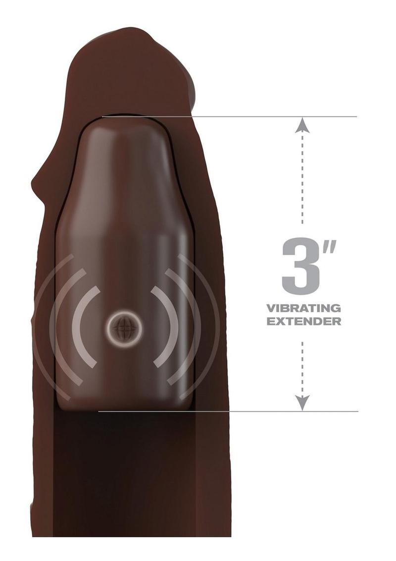 Fantasy X-Tensions Elite 3in Vibrating Silicone X-Tension with Remote