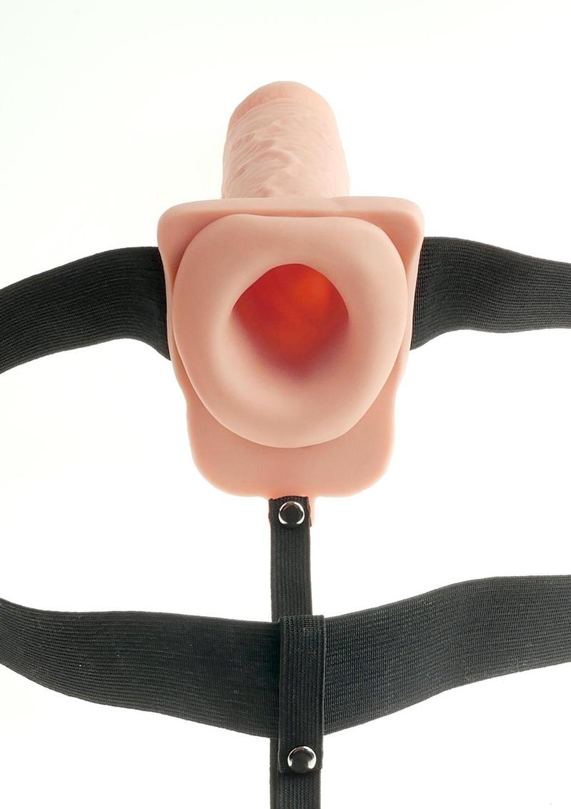 Fetish Fantasy Series Hollow Rechargeable Strap-On With Balls