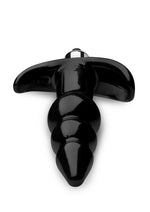 Frisky Bubbling Noir Ribbed Vibrating Butt Plug