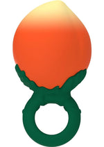 Fruity Booty Peach Fuzz Mini Vibrator - Green/Orange