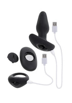 GenderX Teamwork Silicone Anal Plug with Remote