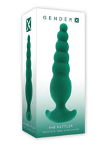 Gender X The Rattler Rechargeable Silicone Twirling Prostate Vibrator - Green
