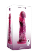 Gender X Whimsical Rechargeable Silicone Vibrating Dildo with Remote Control - Multicolor