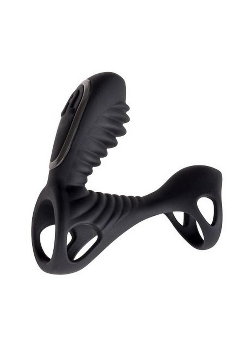 Gladiator F Rechargeable Silicone Cock Ring For Couples