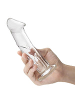 Glas Glass Dildo with Veins And Flat Base