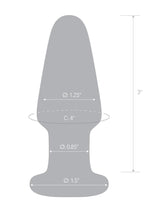 Gläs 3.5 Inch Glass Hand Blown Classic Clear Butt Plug