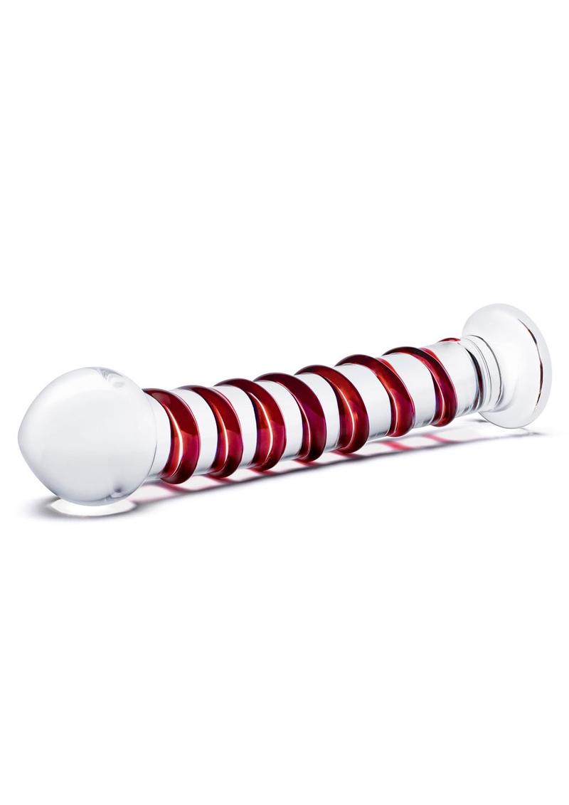 Glas Mr. Swirly Glass Dildo With Luxury Satin Storage Bag