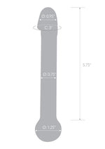 Glas Realistic Head And Handcrafted Clear Glass Toy Dildo