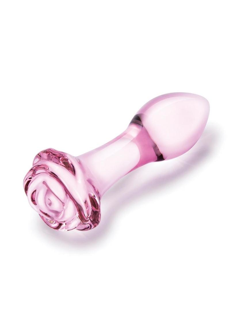 Glas Rosebud 3-Piece Glass Butt Plug Set