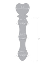 Glas Sweetheart Hand Blown Glass Dildo With Satin Storage Bag