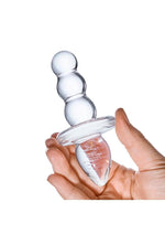 Gläs 4.5 Inch Titus Hand Blown Beaded Glass Butt Plug