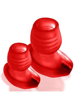 Glowhole 2 Hollow Buttplug with Led Insert Red Morph
