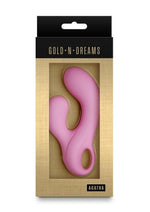 Gold-N-Dreams Agatha Rechargeable Silicone Rabbit Vibrator - Pink