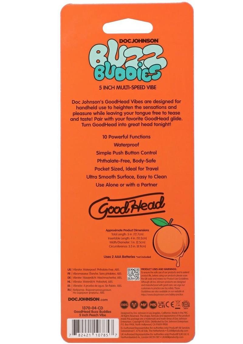 GoodHead Buzz Buddies Peaches Vibe