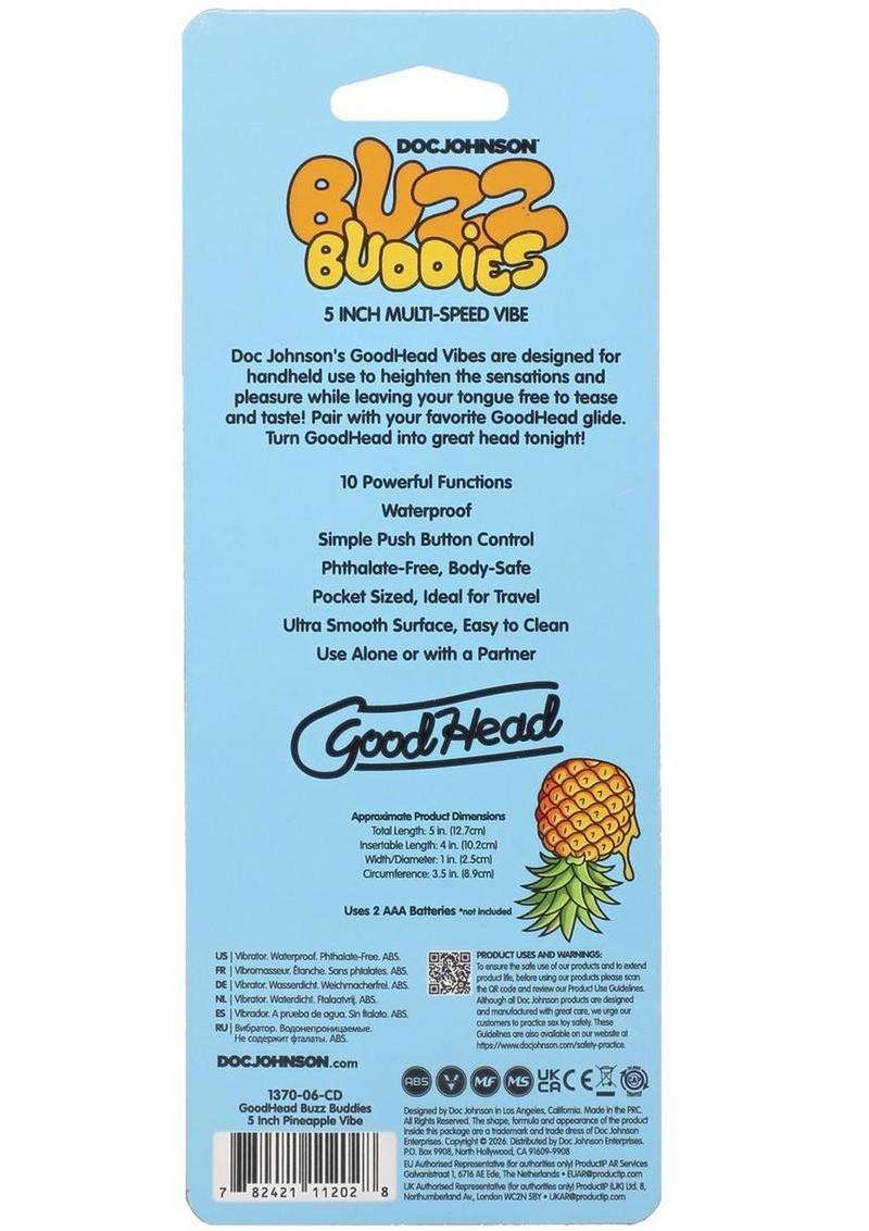 GoodHead Buzz Buddies Pineapple Vibe