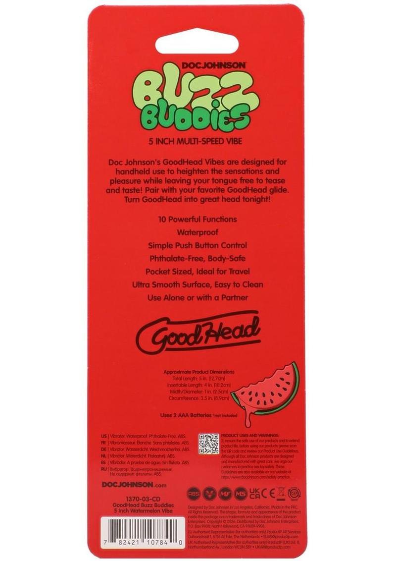 GoodHead Buzz Buddies Watermelon Vibe